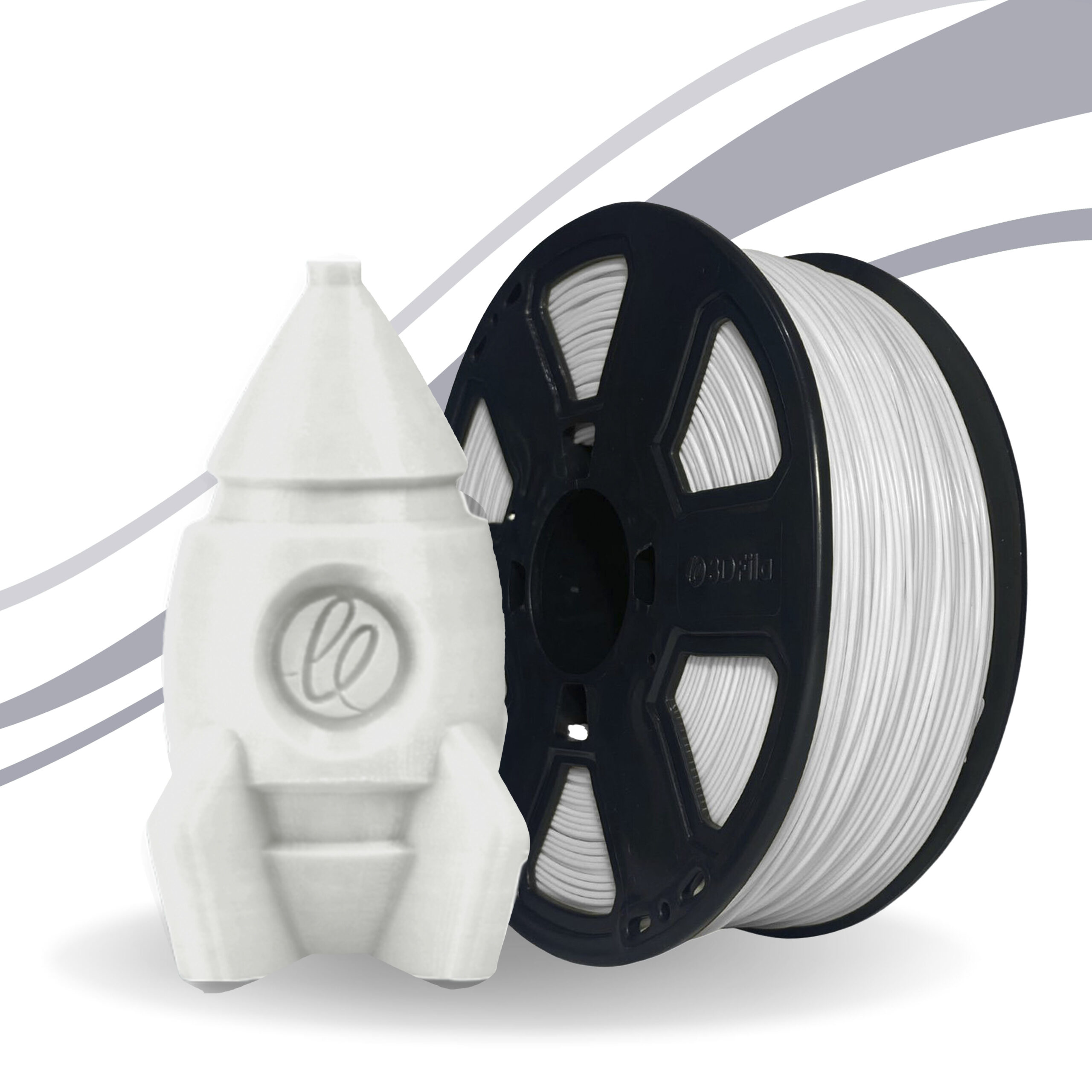 Filamento Tritan HT Branco White Milk 1,75mm 3