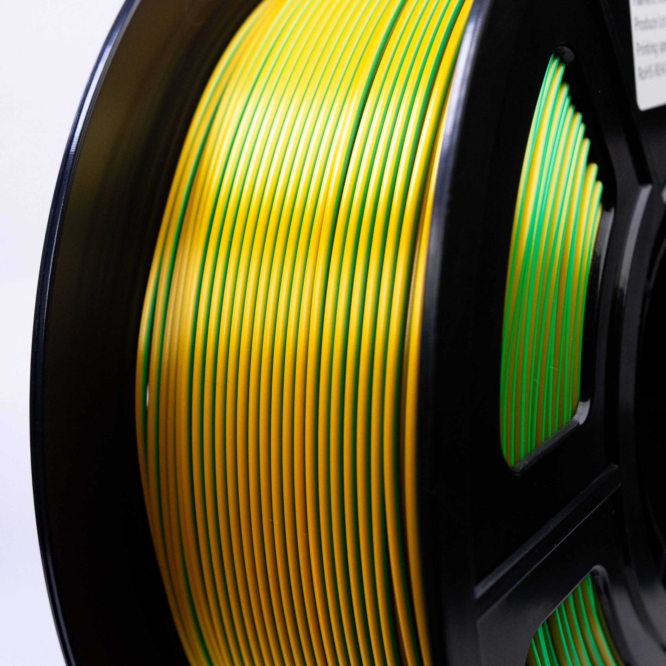 Filamento PLA Silk Tricolor Verde, Dourado e Laranja 9